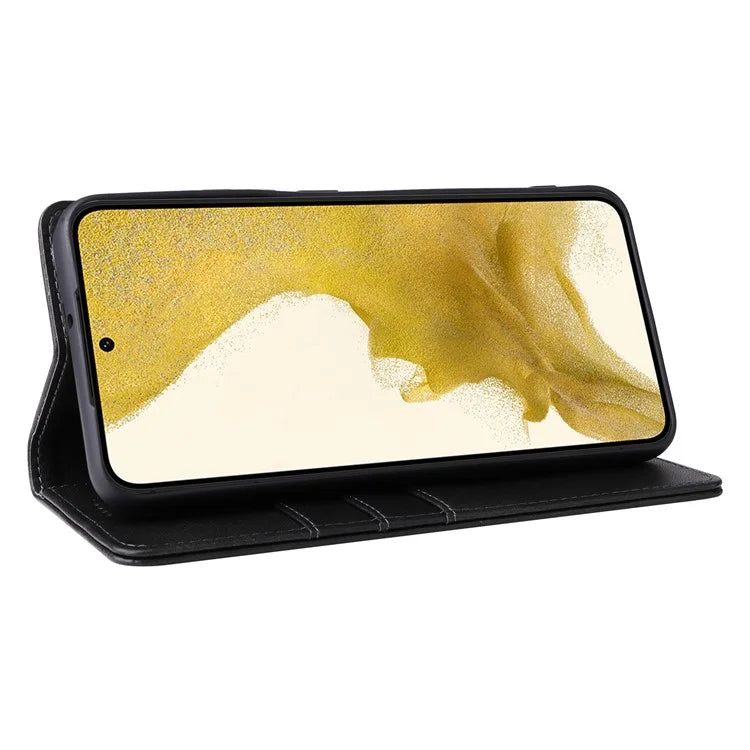 For Samsung Galaxy S22+ 5G Leather Case RFID Blocking Wallet Phone Cover