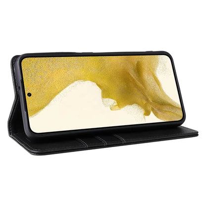 For Samsung Galaxy S22+ 5G Leather Case RFID Blocking Wallet Phone Cover
