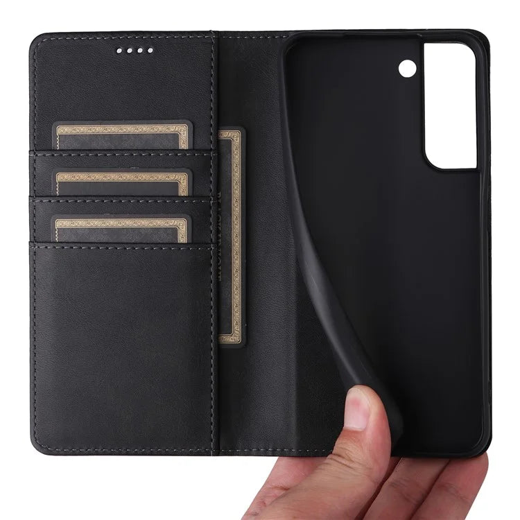 For Samsung Galaxy S22+ 5G Leather Case RFID Blocking Wallet Phone Cover