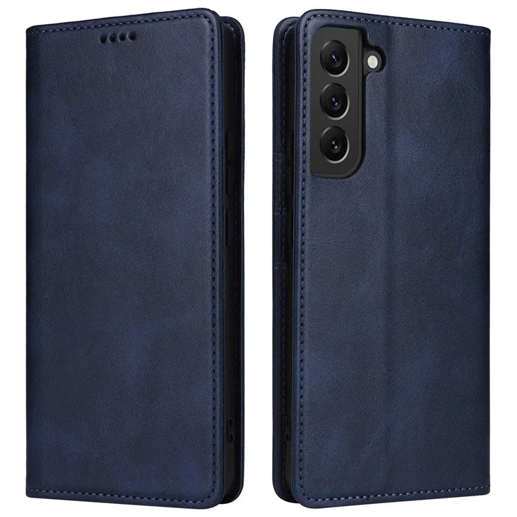 For Samsung Galaxy S22+ 5G Leather Case RFID Blocking Wallet Phone Cover