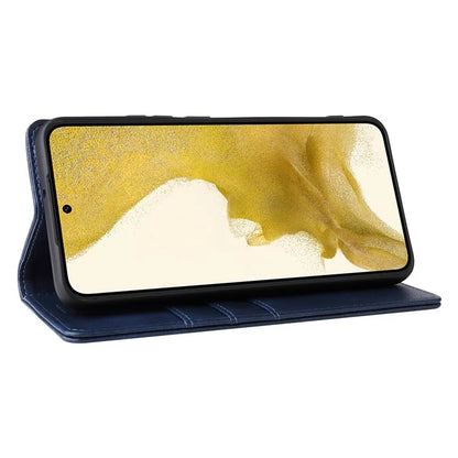 For Samsung Galaxy S22+ 5G Leather Case RFID Blocking Wallet Phone Cover