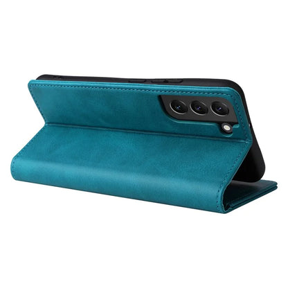 For Samsung Galaxy S22+ 5G Leather Case RFID Blocking Wallet Phone Cover