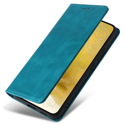 For Samsung Galaxy S22+ 5G Leather Case RFID Blocking Wallet Phone Cover