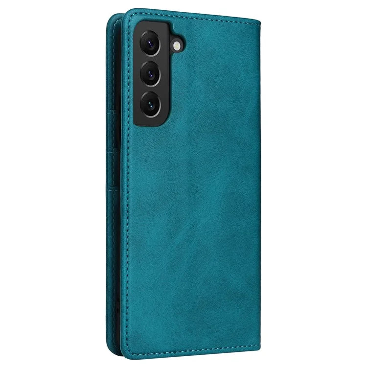 For Samsung Galaxy S22+ 5G Leather Case RFID Blocking Wallet Phone Cover