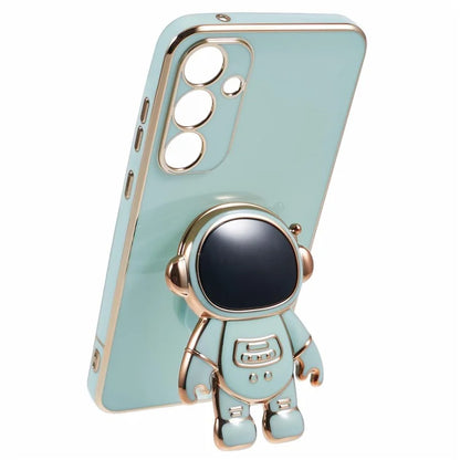 For Samsung Galaxy A55 5G Case Electroplating TPU Astronaut Phone Cover