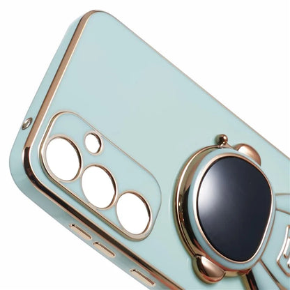 For Samsung Galaxy A55 5G Case Electroplating TPU Astronaut Phone Cover