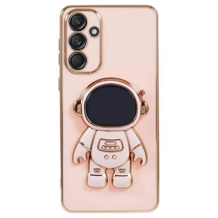 For Samsung Galaxy A55 5G Case Electroplating TPU Astronaut Phone Cover