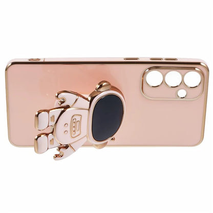 For Samsung Galaxy A55 5G Case Electroplating TPU Astronaut Phone Cover