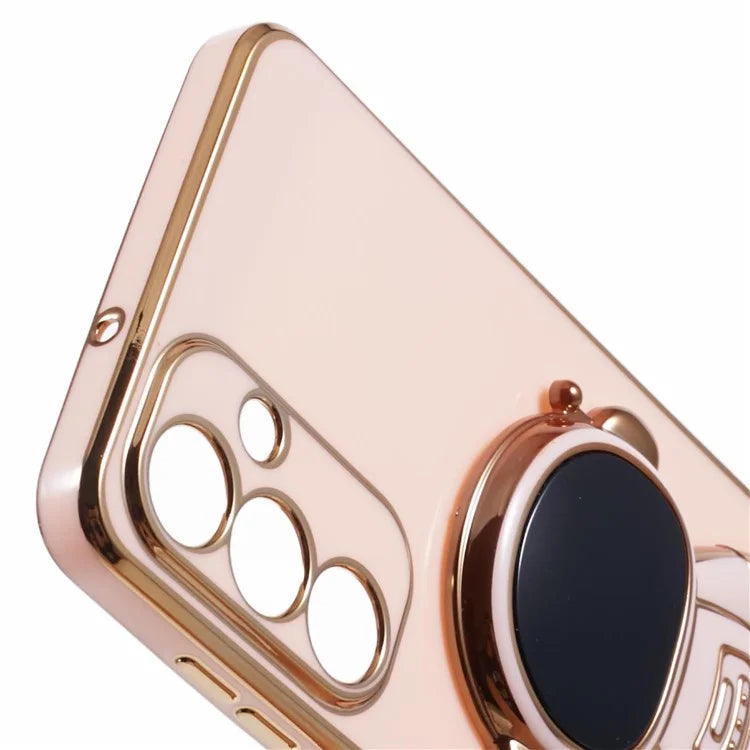 For Samsung Galaxy A55 5G Case Electroplating TPU Astronaut Phone Cover