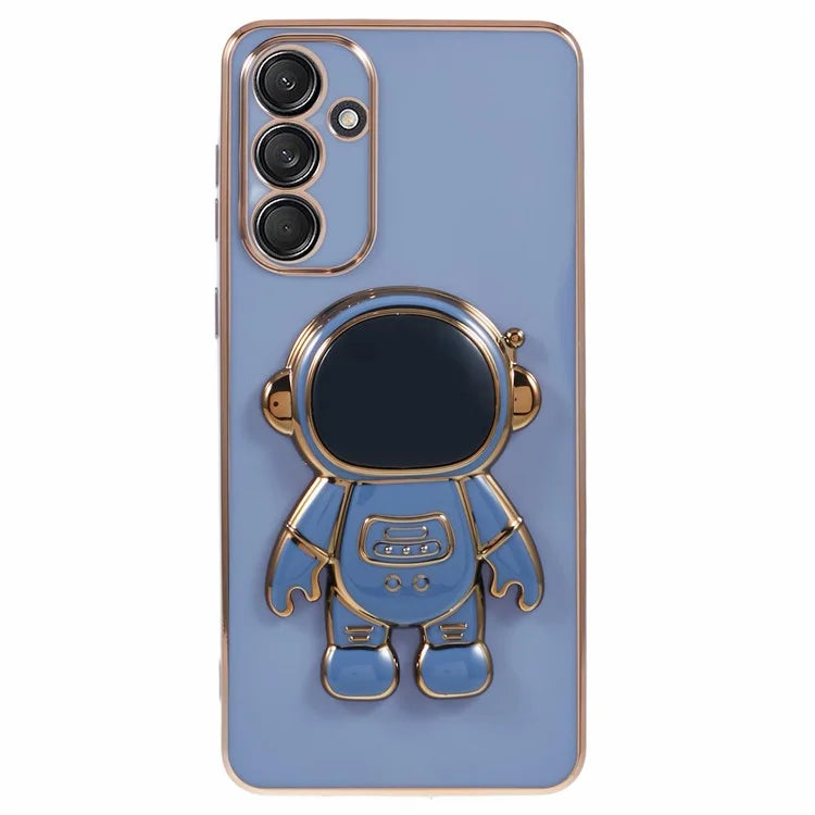 For Samsung Galaxy A55 5G Case Electroplating TPU Astronaut Phone Cover