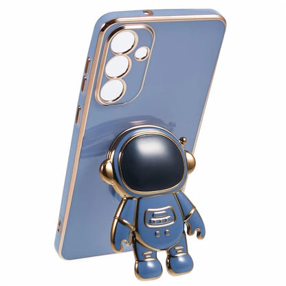 For Samsung Galaxy A55 5G Case Electroplating TPU Astronaut Phone Cover