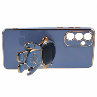 For Samsung Galaxy A55 5G Case Electroplating TPU Astronaut Phone Cover