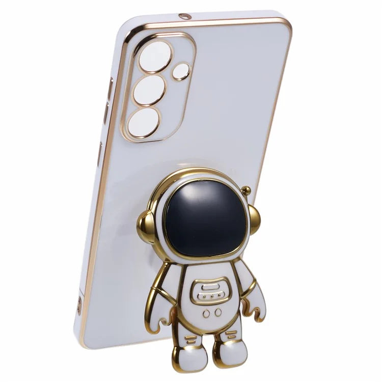 For Samsung Galaxy A55 5G Case Electroplating TPU Astronaut Phone Cover