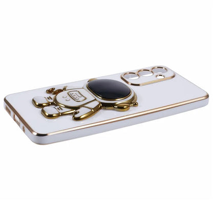 For Samsung Galaxy A55 5G Case Electroplating TPU Astronaut Phone Cover
