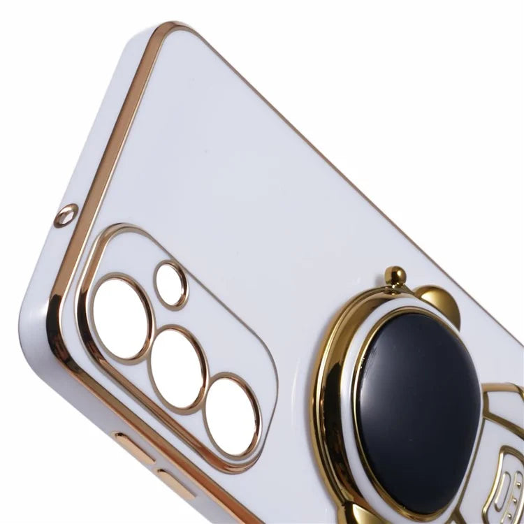 For Samsung Galaxy A55 5G Case Electroplating TPU Astronaut Phone Cover