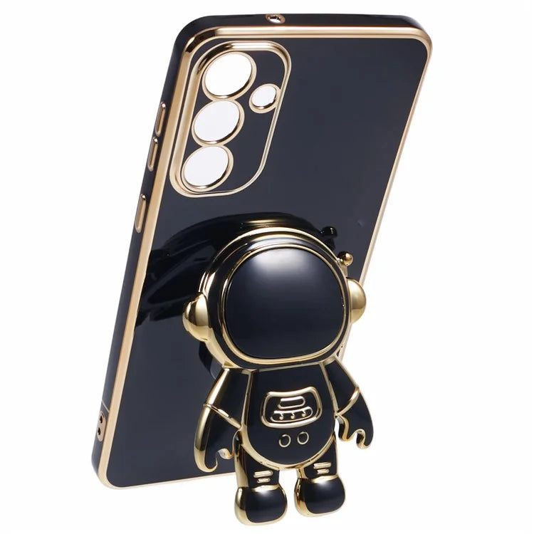 For Samsung Galaxy A55 5G Case Electroplating TPU Astronaut Phone Cover