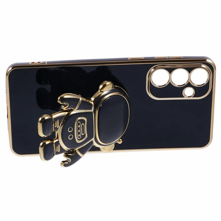 For Samsung Galaxy A55 5G Case Electroplating TPU Astronaut Phone Cover
