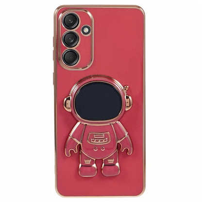For Samsung Galaxy A55 5G Case Electroplating TPU Astronaut Phone Cover