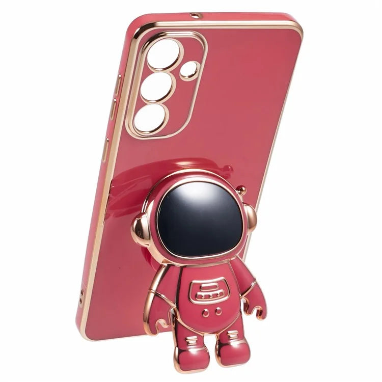 For Samsung Galaxy A55 5G Case Electroplating TPU Astronaut Phone Cover
