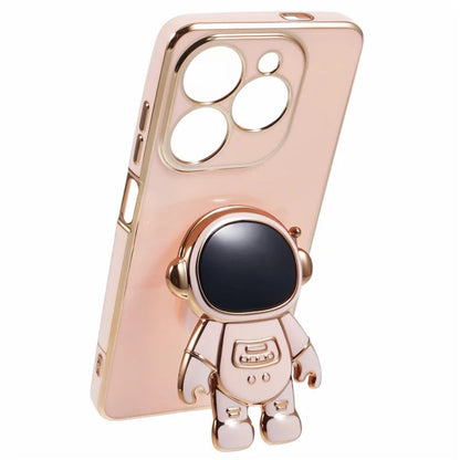 For Infinix Smart 8 4G / Hot 40i / TECNO Spark Go 2024 4G / Spark 20 Case TPU Phone Cover Cartoon Astronaut Kickstand