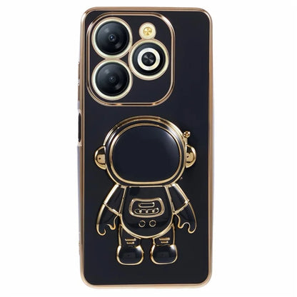 For Infinix Smart 8 4G / Hot 40i / TECNO Spark Go 2024 4G / Spark 20 Case TPU Phone Cover Cartoon Astronaut Kickstand