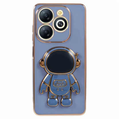 For Infinix Smart 8 4G / Hot 40i / TECNO Spark Go 2024 4G / Spark 20 Case TPU Phone Cover Cartoon Astronaut Kickstand