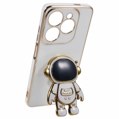 For Infinix Smart 8 4G / Hot 40i / TECNO Spark Go 2024 4G / Spark 20 Case TPU Phone Cover Cartoon Astronaut Kickstand