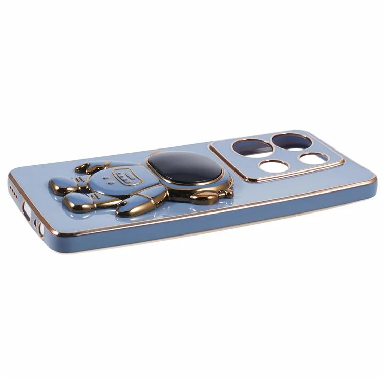 For Infinix Note 30 5G Electroplating Case Astronaut Kickstand TPU Phone Cover