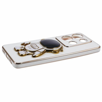 For Infinix Note 30 5G Electroplating Case Astronaut Kickstand TPU Phone Cover