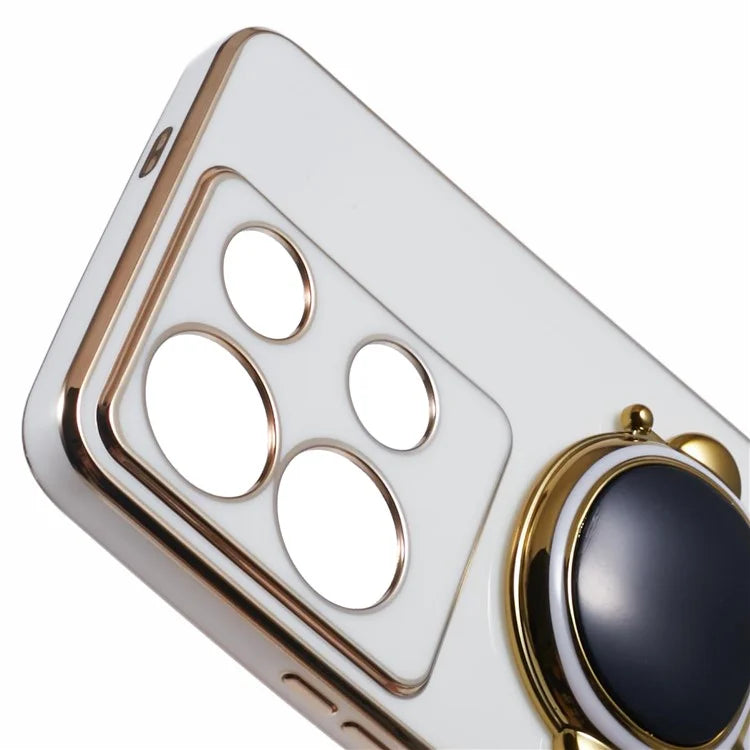 For Infinix Note 30 5G Electroplating Case Astronaut Kickstand TPU Phone Cover