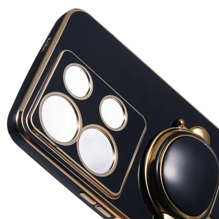 For Infinix Note 30 5G Electroplating Case Astronaut Kickstand TPU Phone Cover