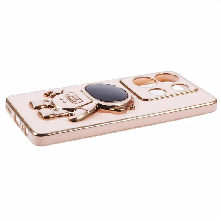 For Infinix Note 30 5G Electroplating Case Astronaut Kickstand TPU Phone Cover