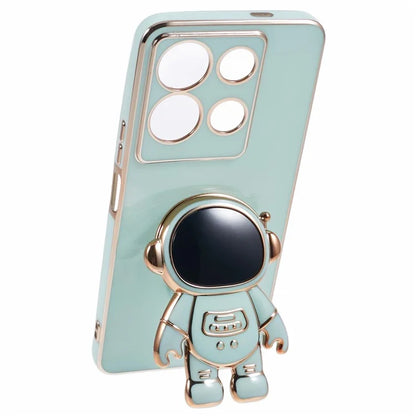 For Infinix Note 30 5G Electroplating Case Astronaut Kickstand TPU Phone Cover