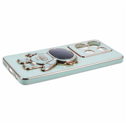 For Infinix Note 30 5G Electroplating Case Astronaut Kickstand TPU Phone Cover