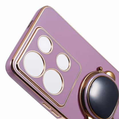 For Infinix Note 30 5G Electroplating Case Astronaut Kickstand TPU Phone Cover