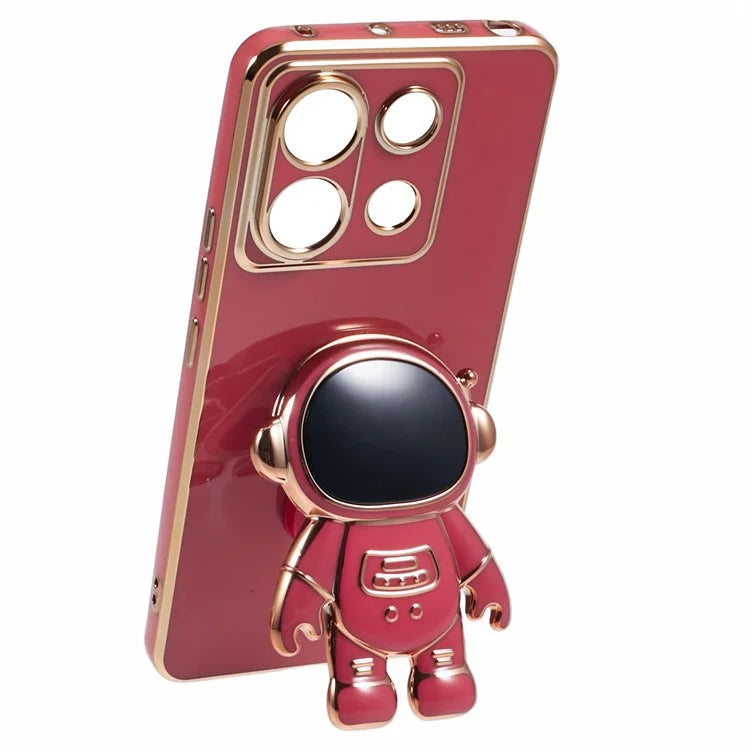 For Xiaomi Redmi Note 13 Pro 5G Case Astronaut Hidden Kickstand  TPU Phone Cover