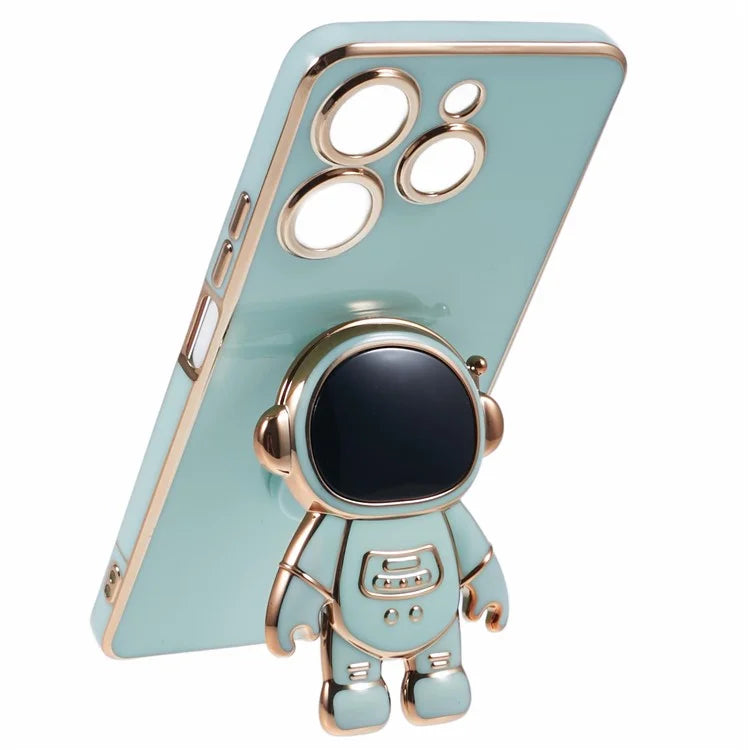For TECNO Spark 10 Pro Case Astronaut Kickstand TPU Phone Cover Camera Protection