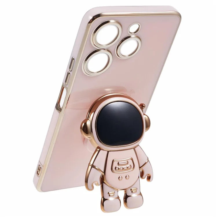 For TECNO Spark 10 Pro Case Astronaut Kickstand TPU Phone Cover Camera Protection