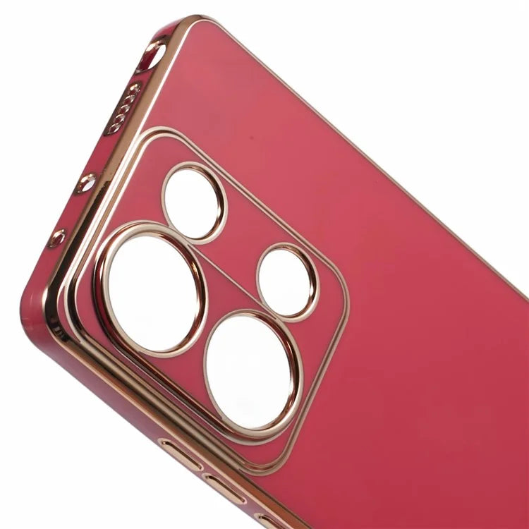 For Xiaomi Redmi Note 13 Pro 4G / Poco M6 Pro 4G Case TPU Phone Cover 6D Electroplating Aesthetic Trendy