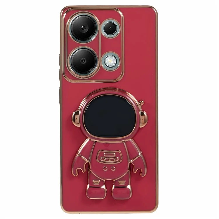 For Xiaomi Redmi Note 13 Pro 4G Case Cute 3D Astronaut Kickstand TPU Phone Cover
