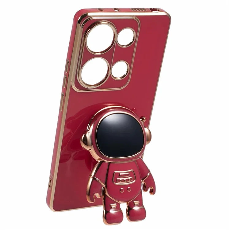 For Xiaomi Redmi Note 13 Pro 4G Case Cute 3D Astronaut Kickstand TPU Phone Cover