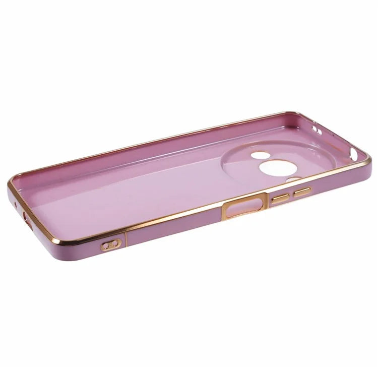 For Xiaomi Redmi A3 4G / Poco C61 4G Electroplating Case Astronaut Kickstand Design TPU Phone Cover