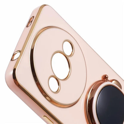 For Xiaomi Redmi A3 4G / Poco C61 4G Electroplating Case Astronaut Kickstand Design TPU Phone Cover