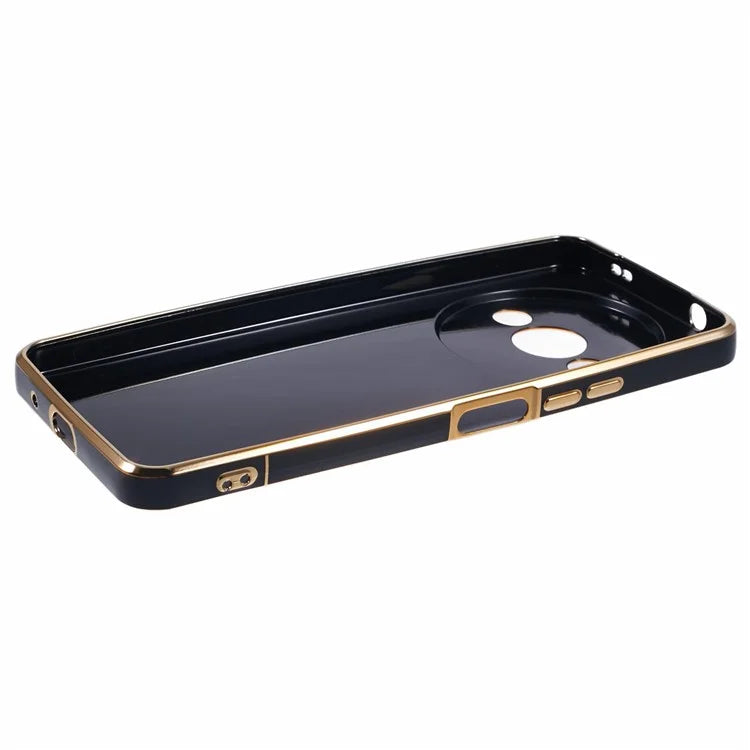 For Xiaomi Redmi A3 4G / Poco C61 4G Electroplating Case Astronaut Kickstand Design TPU Phone Cover