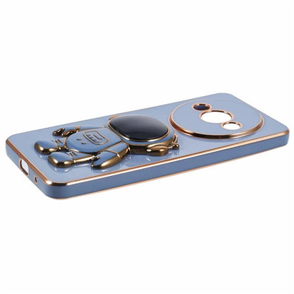 For Xiaomi Redmi A3 4G / Poco C61 4G Electroplating Case Astronaut Kickstand Design TPU Phone Cover