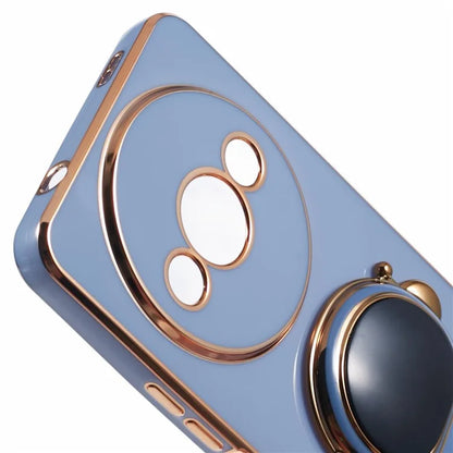 For Xiaomi Redmi A3 4G / Poco C61 4G Electroplating Case Astronaut Kickstand Design TPU Phone Cover