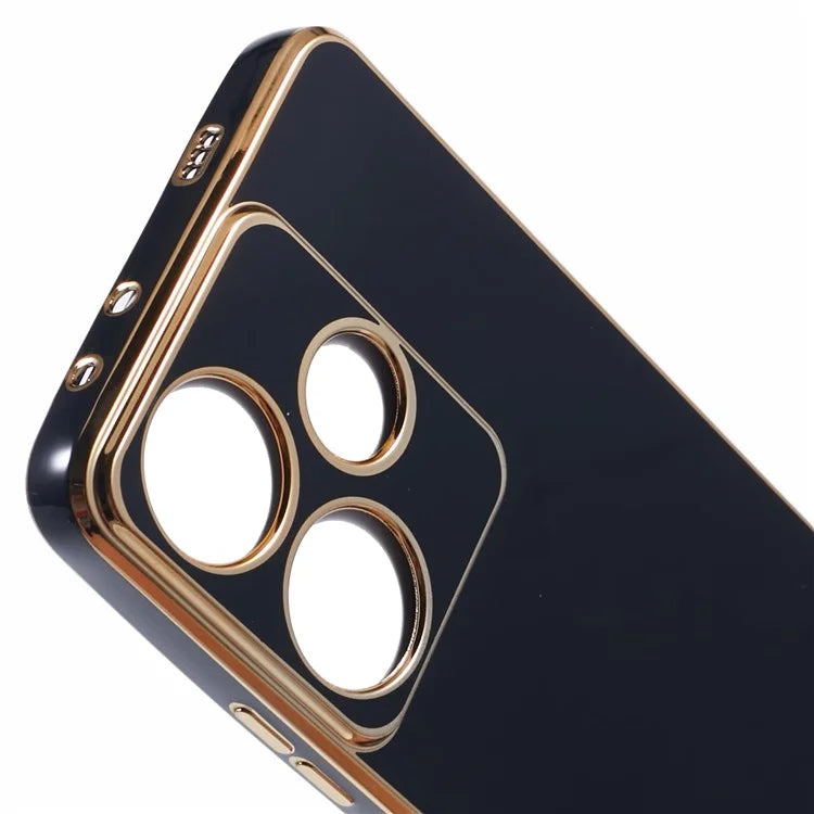 For Xiaomi Redmi Turbo 3 5G / Poco F6 5G Case Soft TPU Anti-Scratch Phone Cover 6D Electroplating