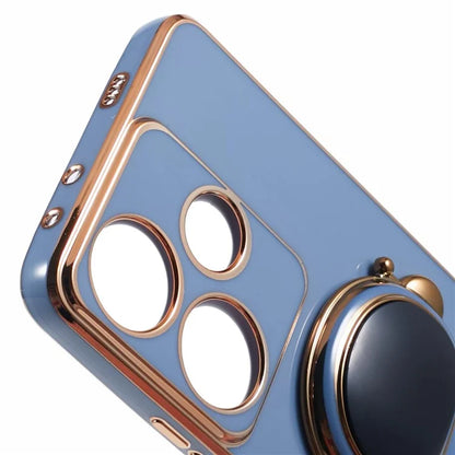 For Xiaomi Redmi Turbo 3 5G / Poco F6 5G Case TPU Phone Cover Electroplating Astronaut Hidden Kickstand