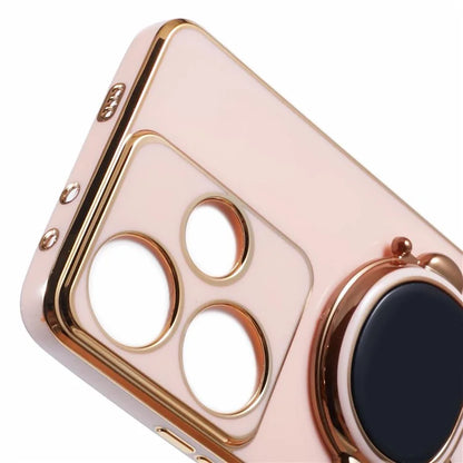 For Xiaomi Redmi Turbo 3 5G / Poco F6 5G Case TPU Phone Cover Electroplating Astronaut Hidden Kickstand