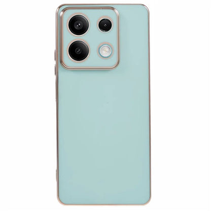 For Xiaomi Redmi Note 13 5G / Note 13R Pro 5G Case 6D Electroplating TPU Phone Cover Camera Lens Protection